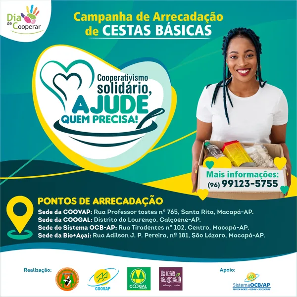 Cooperativas levantam a bandeira da solidariedade em prol do cooperativismo Amapaense