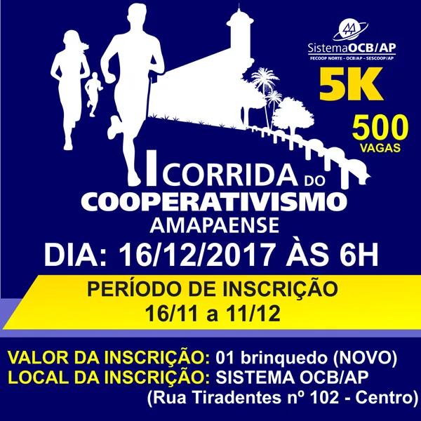 Sistema OCB/Sescoop-AP lançam a I Corrida do Cooperativismo Amapaense