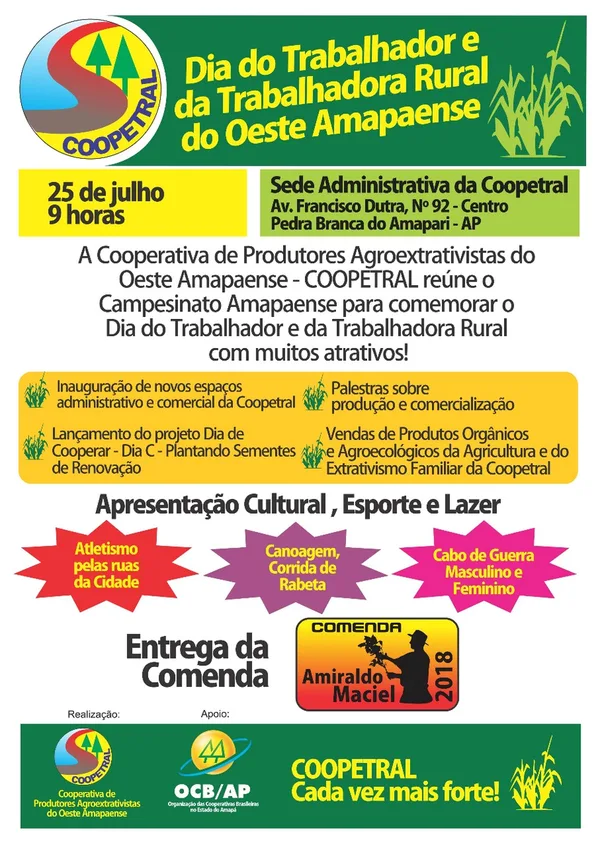 Evento: Dia do Trabalhador e Trabalhadora Rural do Oeste Amapaense