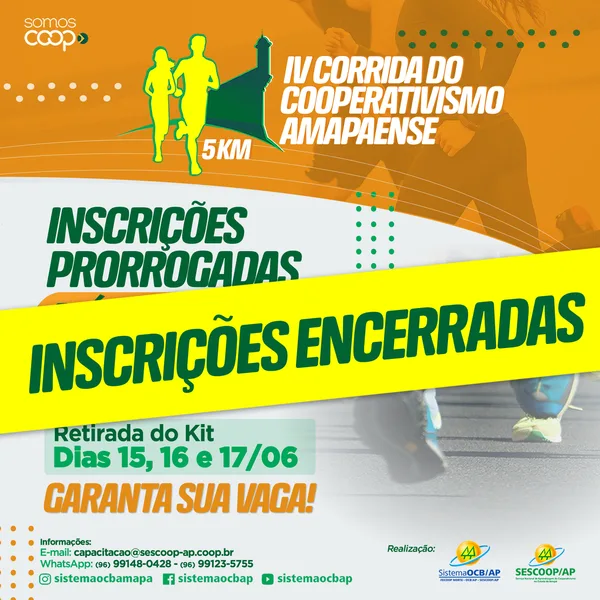 Inscrições Encerradas