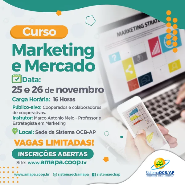 Sistema OCB abre Curso de Marketing e Mercado para colaboradores e cooperados