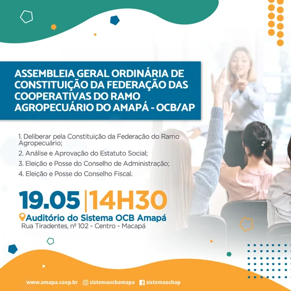 Comissão Organizadora prepara texto final do estatuto para criação da Federação das Cooperativas do Ramo Agropecuário do Amapá