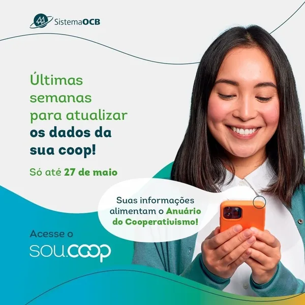 Atualização dos dados no Sou.Coop vai até 27 de maio